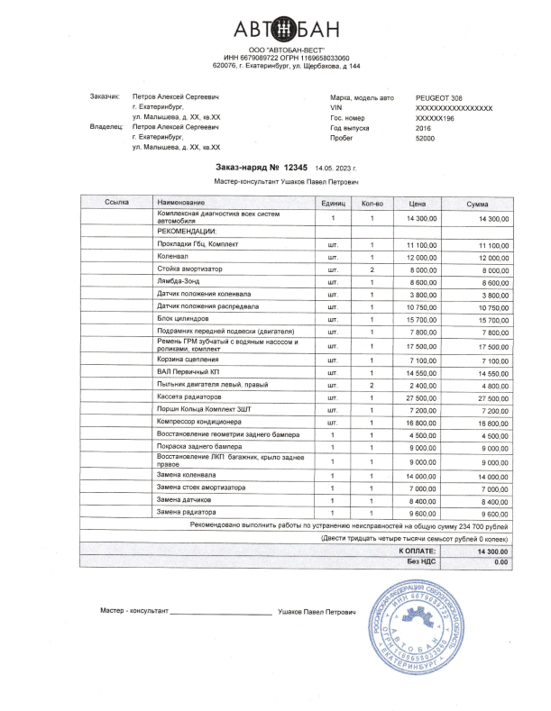 Купить Чеки для отчетности